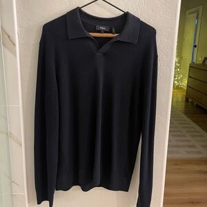 Theory Soris Polo Shirt in Light Bilen (Size: M)